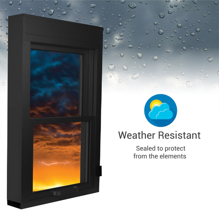 SUI Series vertical lift window drive thru Covenant security equipment weather resistant