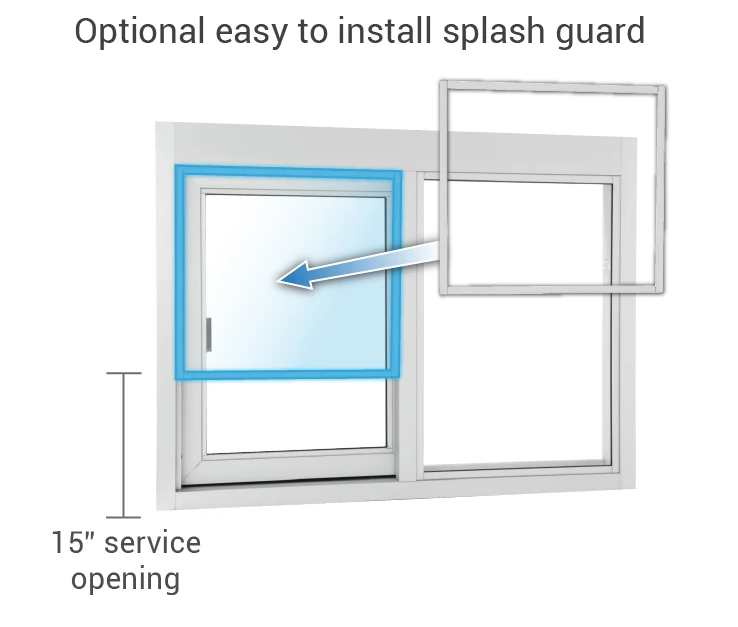 CSE-QS-SC-SplashGuard | Splash Guard for the Self Closing Windows | SC Series