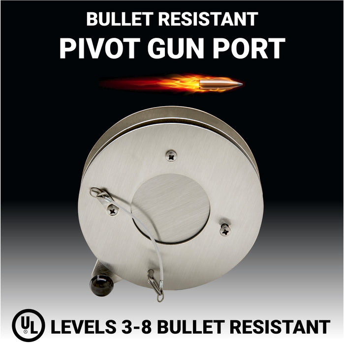 Bullet Resistant Gun Port – SSGP Pivoting Open
