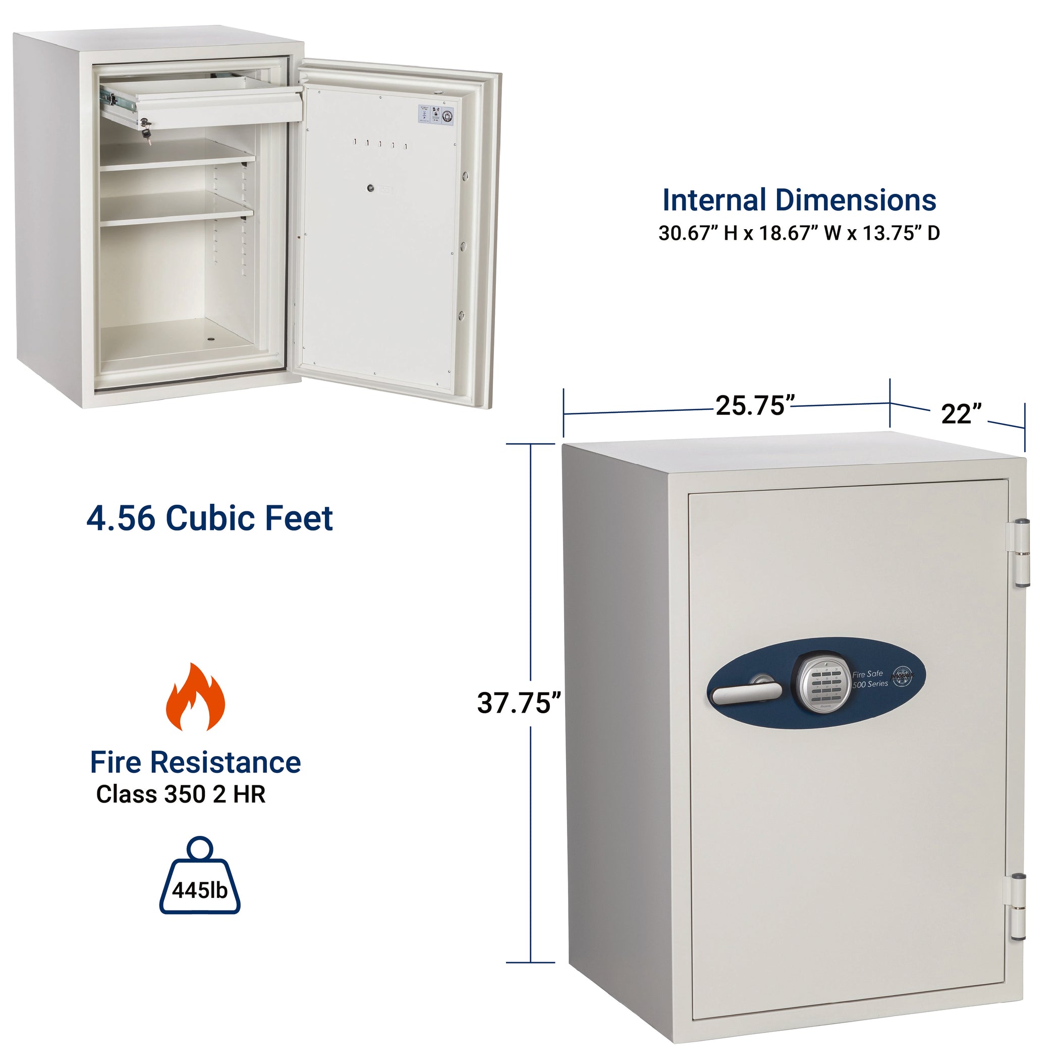 Phoenix 505, 2 Hour Fireproof Safe with Digital Lock, Protection from ...