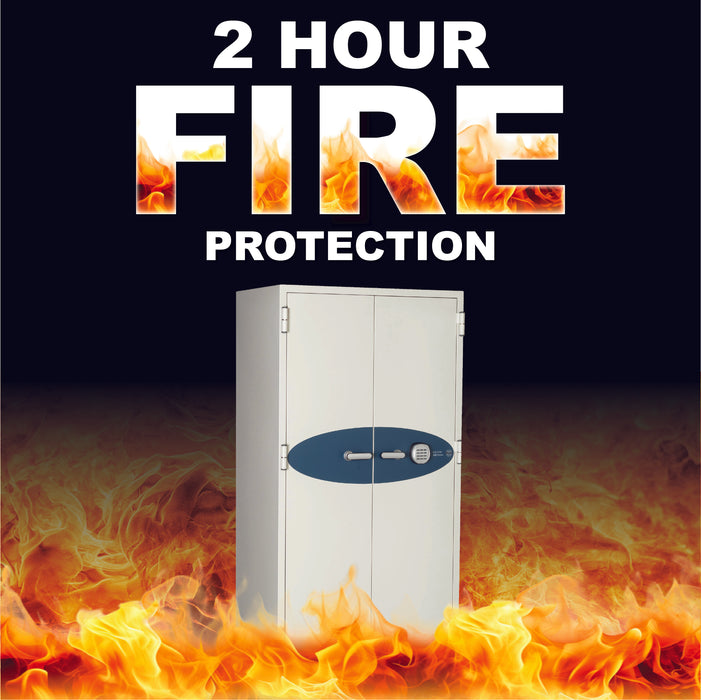 Phoenix Safe 2 Hour Fireproof Safe with Digital Lock, Protection from Fire, Impact, and Water, 19.48 cubic feet, 509 Covenant Security