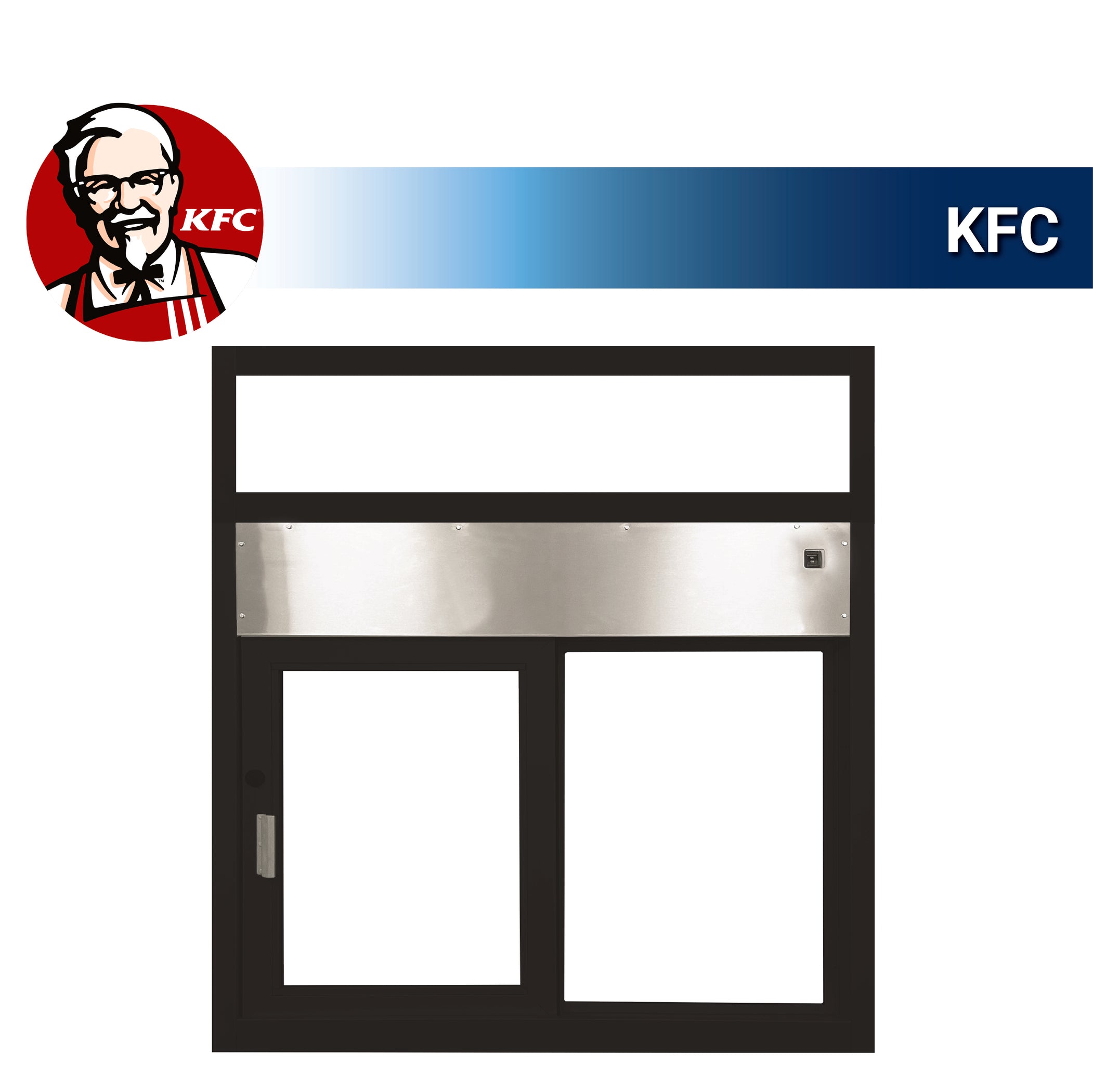 Quikserv KFC | Drive Thru Slider Windows — Covenant Security Equipment