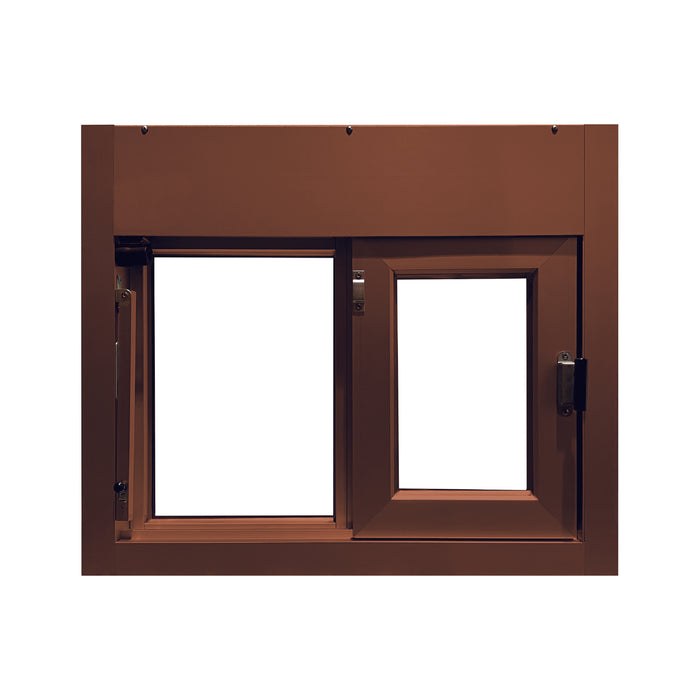 Ready Access Walkup Delivery Slider Window Covenant Security Equipment Copper Frame