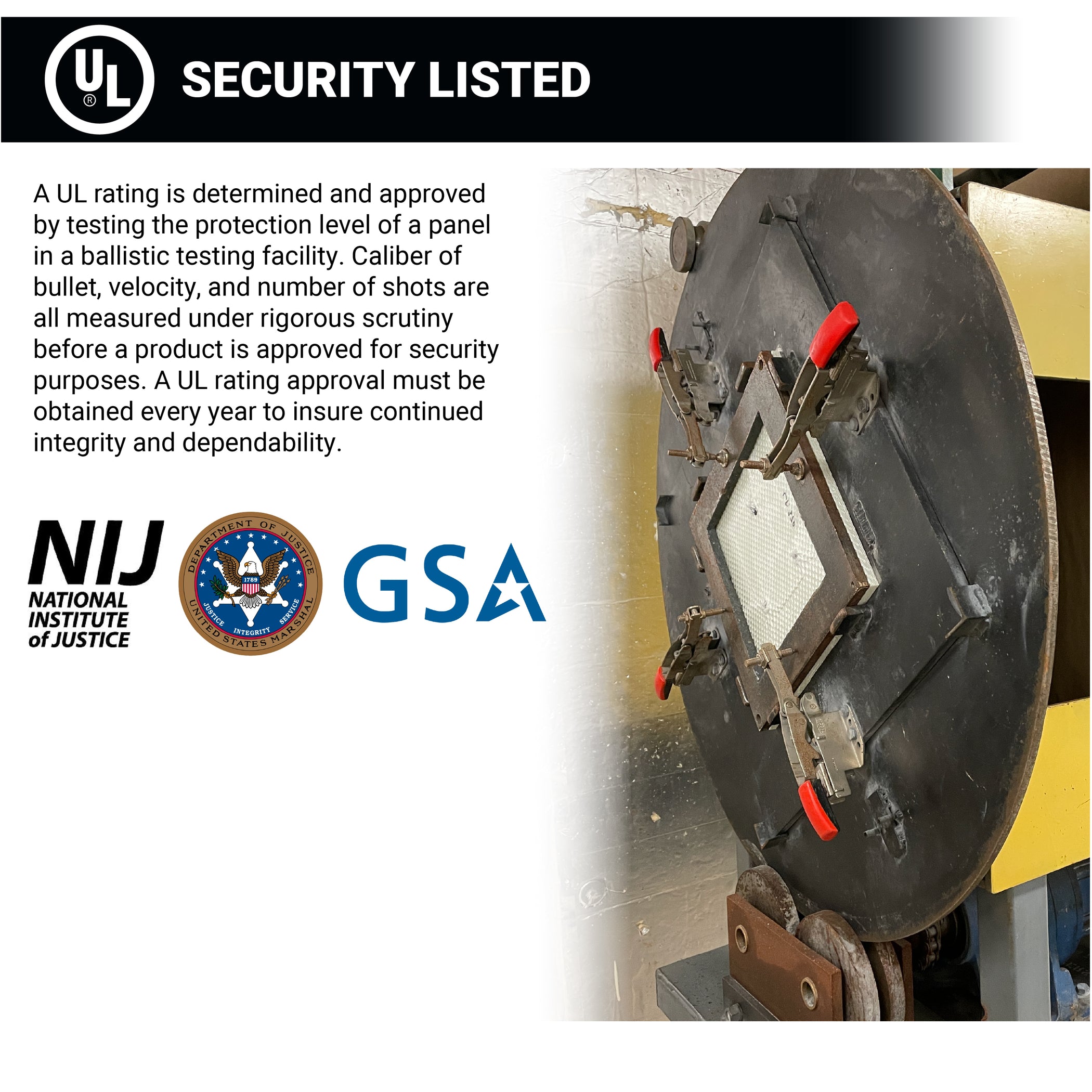 Level 5 Bullet and Fire Resistant Fiberglass Wall Panel UL 752 Rated ...