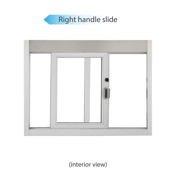 TEST Quikserv Self Closing Drive-Thru Slider Window 48" Wide x 36" High 9063 SC-4030