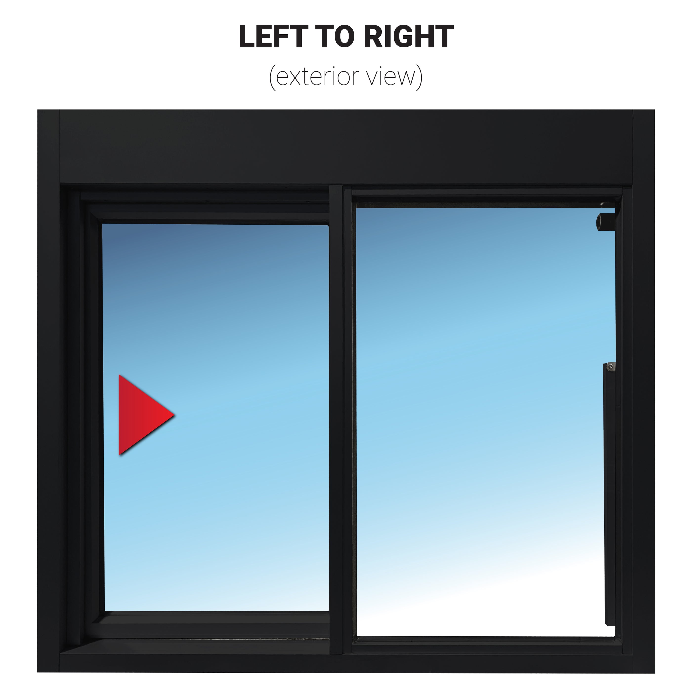 View of Ready Access 275 Self Closing Drive-Thru Single Panel Sliding Service ...