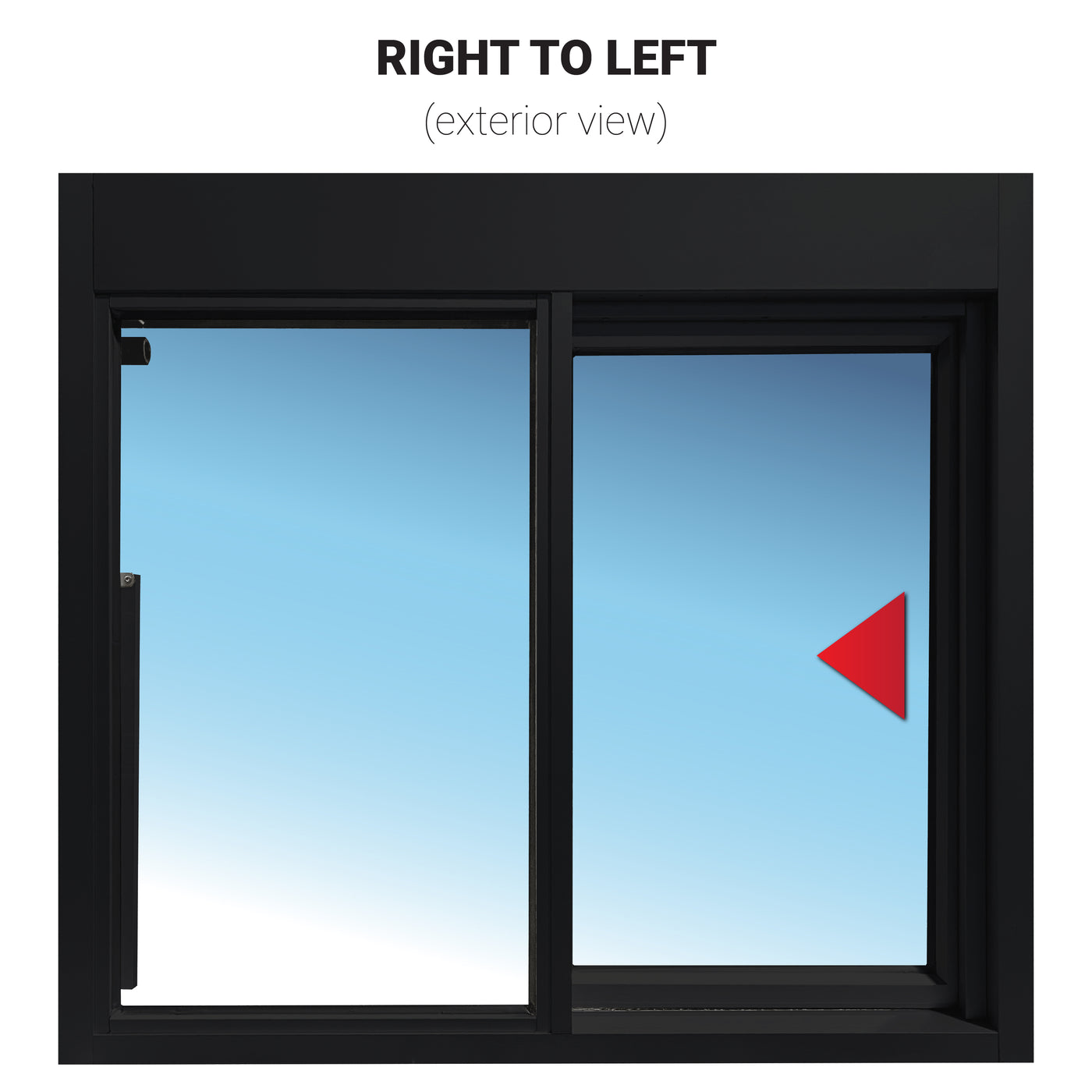 View of Ready Access 275 Self Closing Drive-Thru Single Panel Sliding Service ...