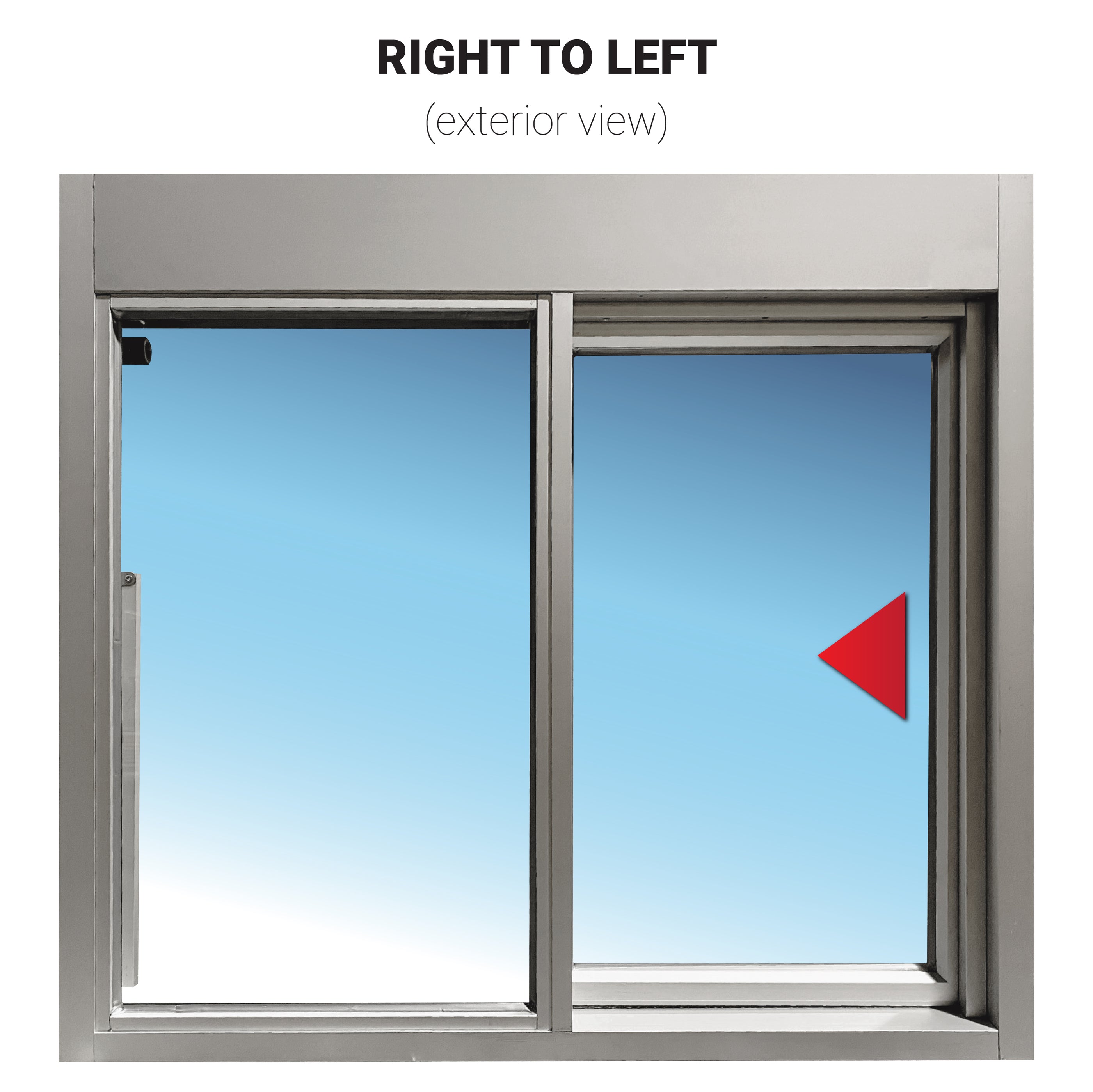 Intake Window Slide Ready Access 275 Self Closing Drive-Thru Single Panel Sliding Service ...