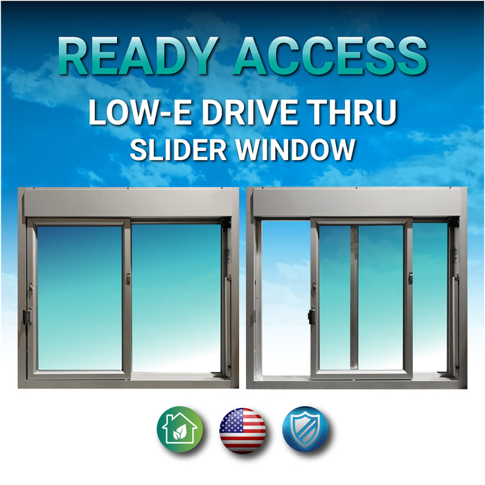 Ready Access 600 Low-E Single Panel Sliding Transaction Window
