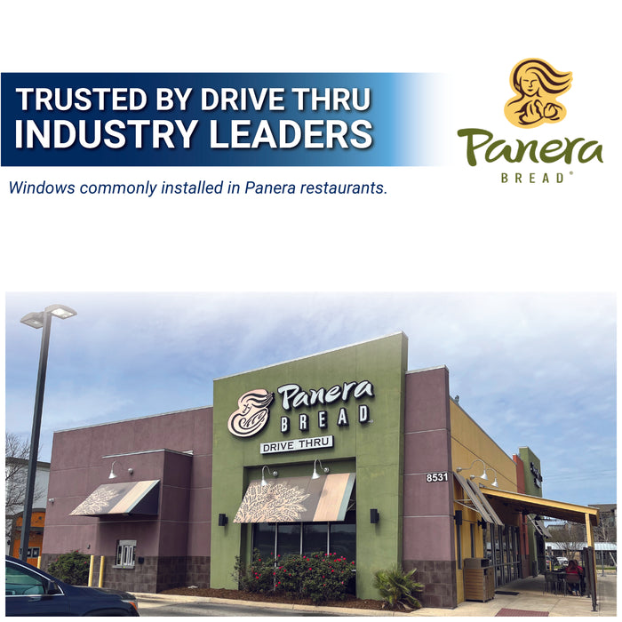 Panera drive thru window quikserv covenant security equipment