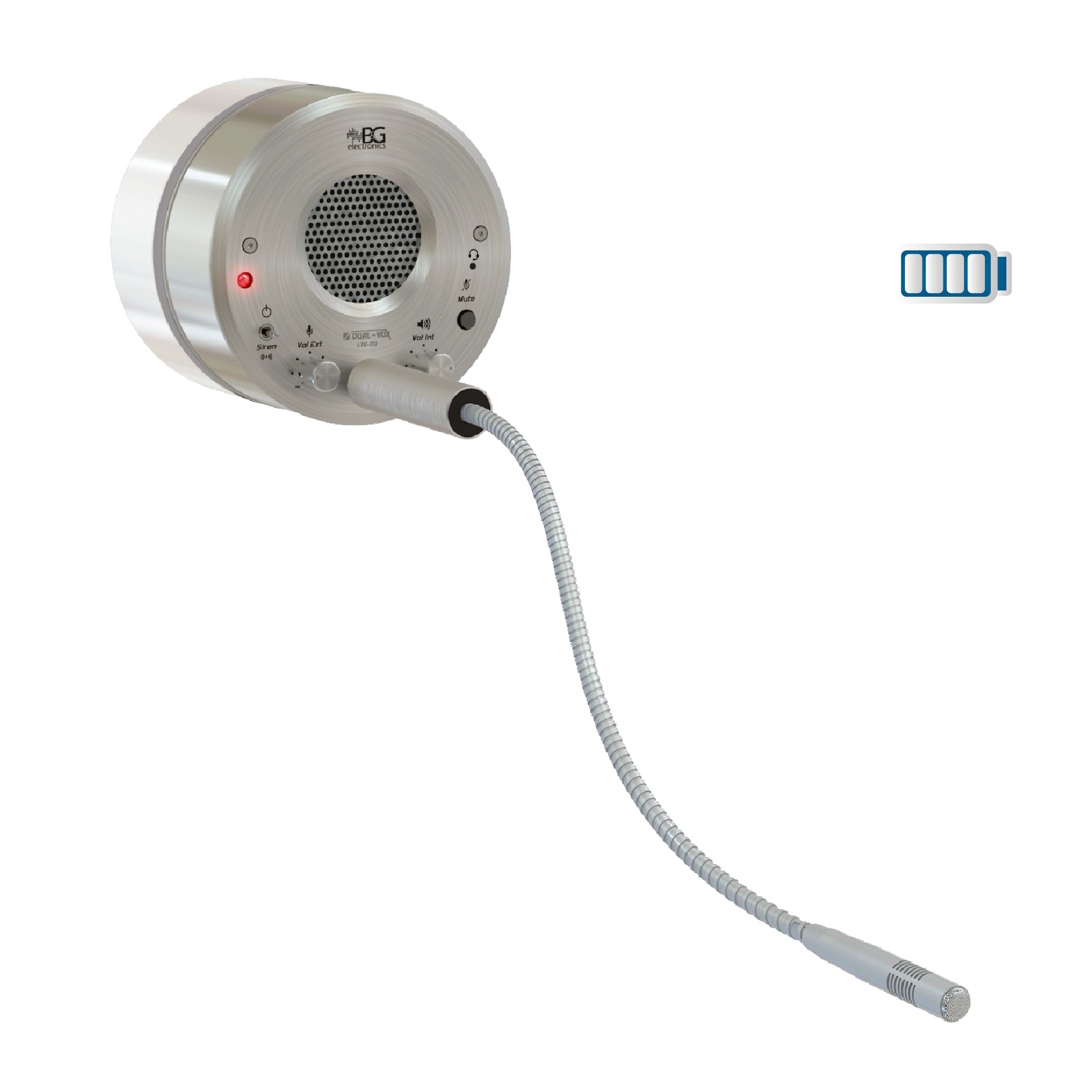 B&G Electronics Dual-Vox LTG-LB Rechargeable Battery-Operated Intercom ...