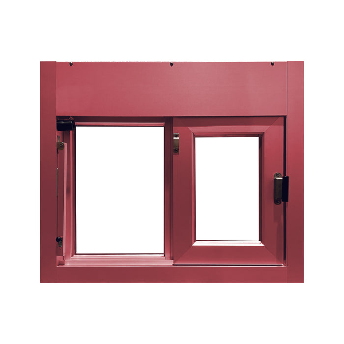 Ready Access Walkup Delivery Slider Window Covenant Security Equipment Pink Frame