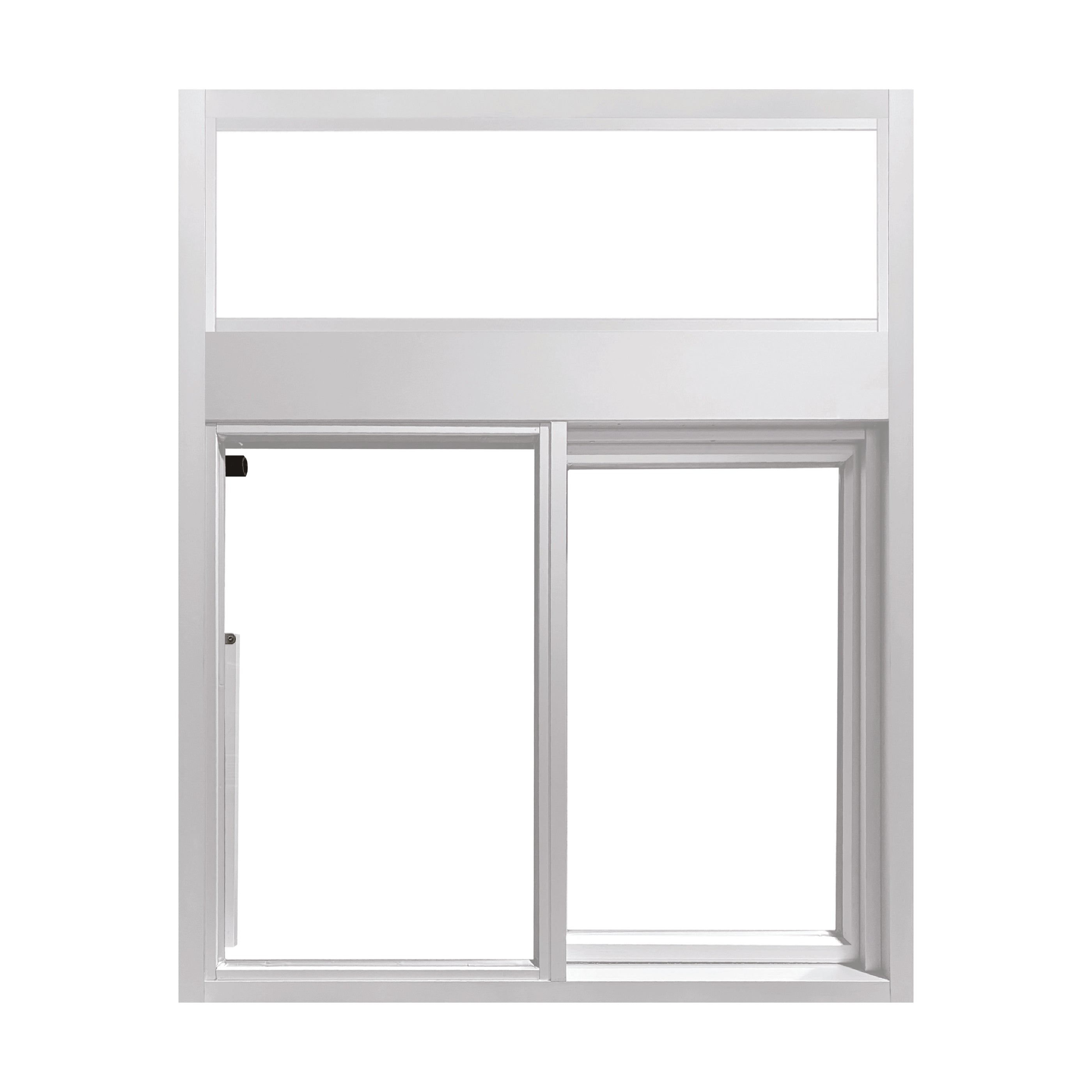 Window 2 Slider Ready Access 275 Self Closing Drive-Thru Slider Window with Transom ...
