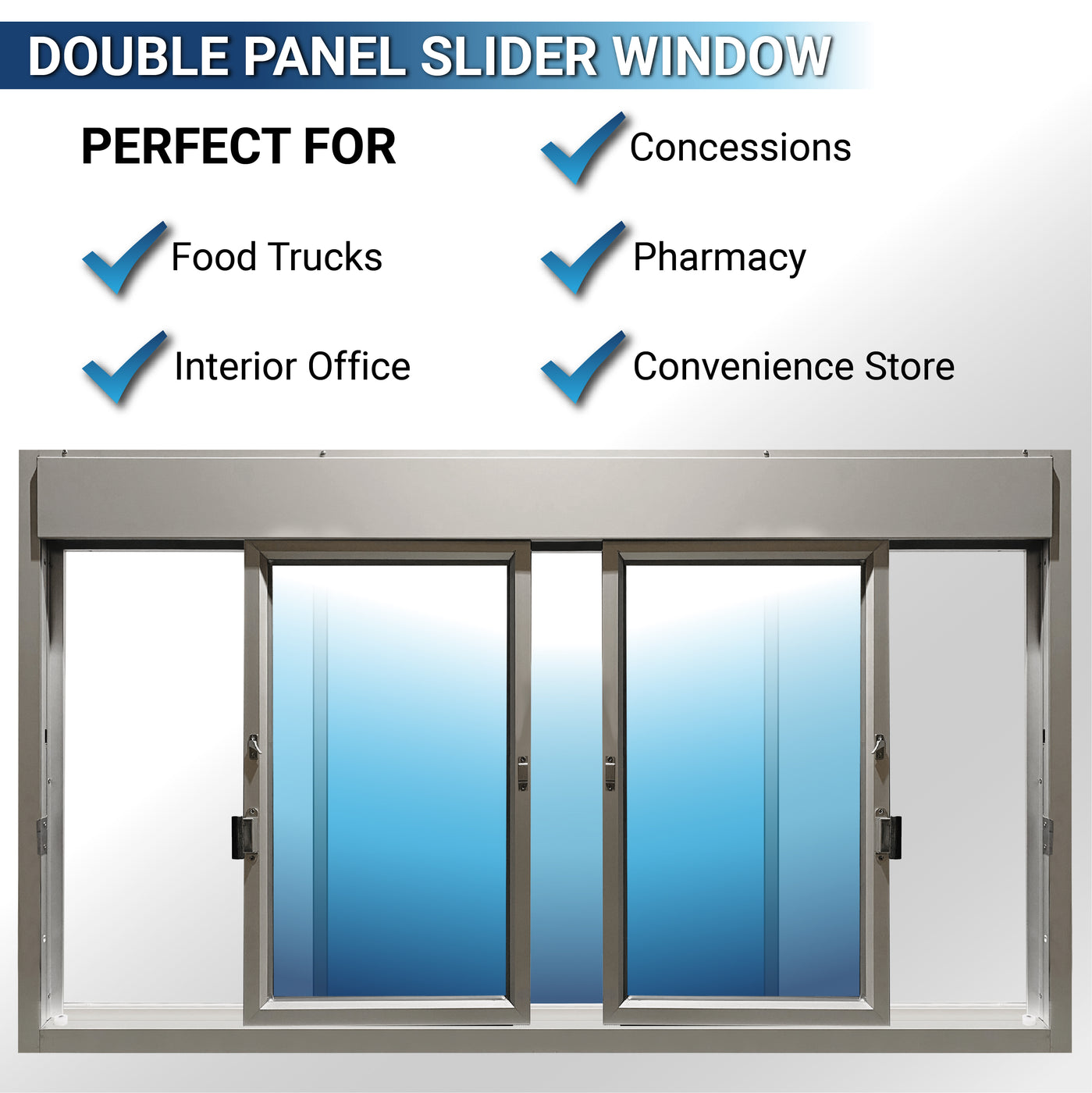 Ready Access 550/650 Walk Up Double Slider Concessions Window ...