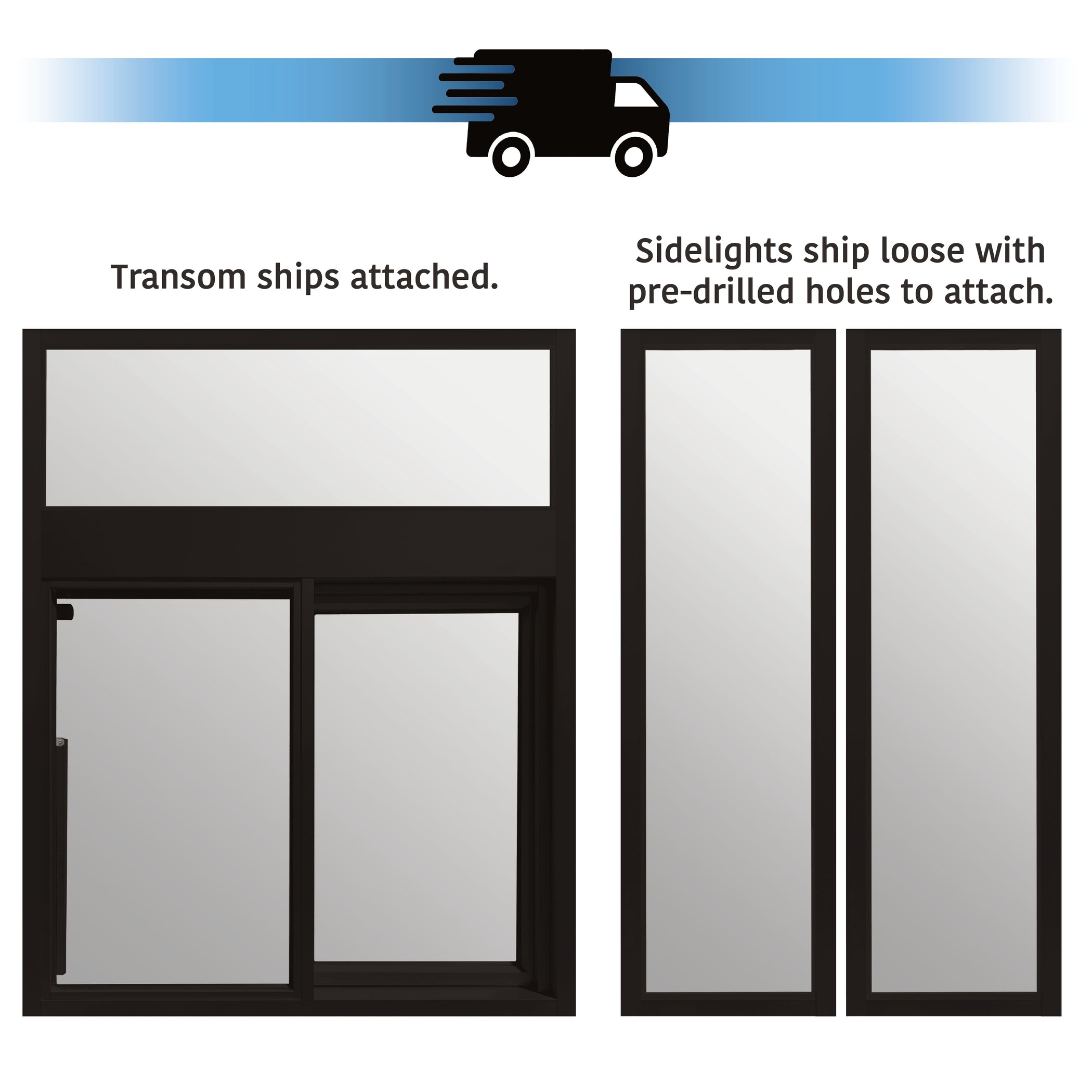 Ready Access 600 Self Closing Drive-Thru Slider Window with Transom an ...