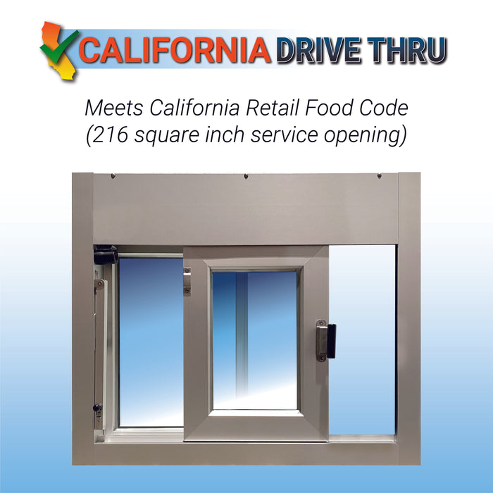 Ready Access Walkup Delivery Slider Window Clear Frame Covenant Security Equipment California Drive Thru