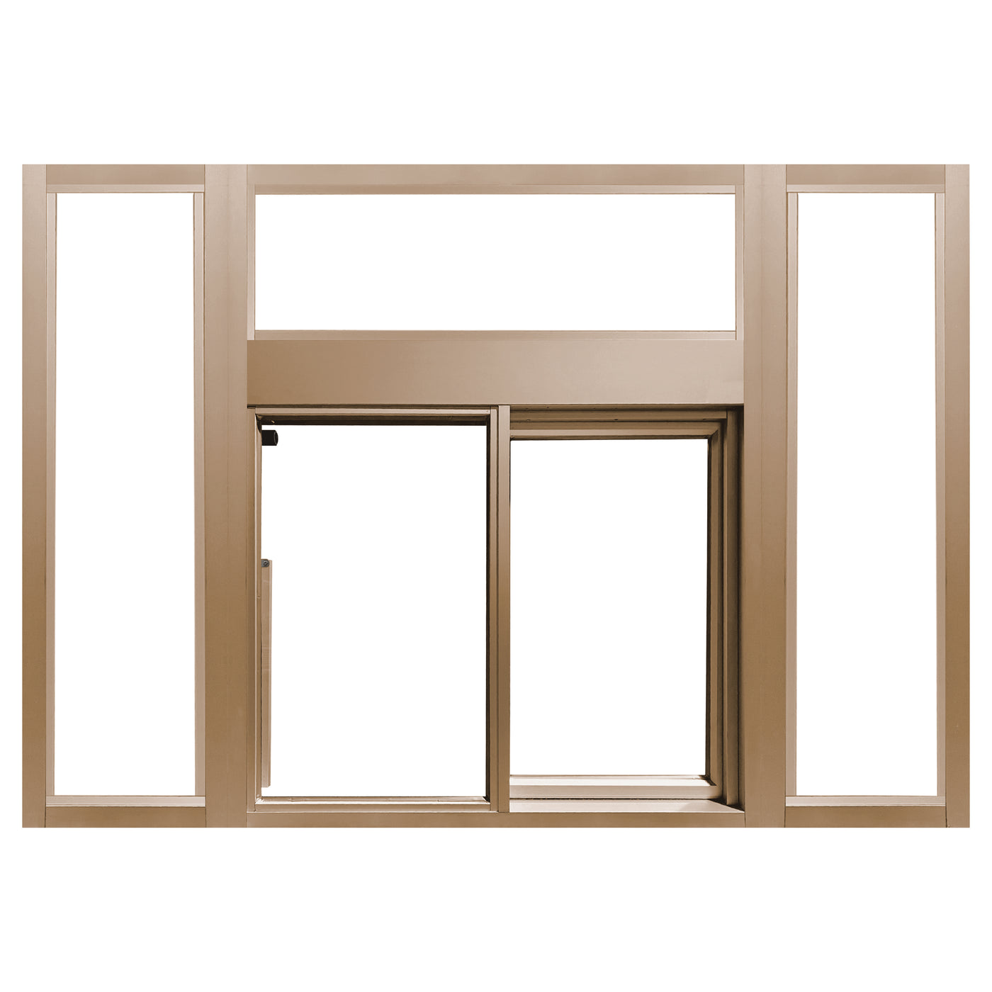 Window Rig Ready Access 275 Self Closing Drive-Thru Slider Window with Transom an ...