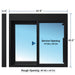 Ready Access 600 Single Panel Sliding Transaction Drive Thru Window 3/4" Insulated Glass Covenant Security Equipment 47.5" x 43.5"