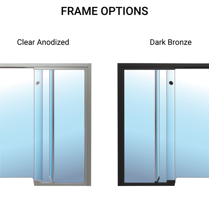 Roxbury Baffle Transaction Window Frame Options