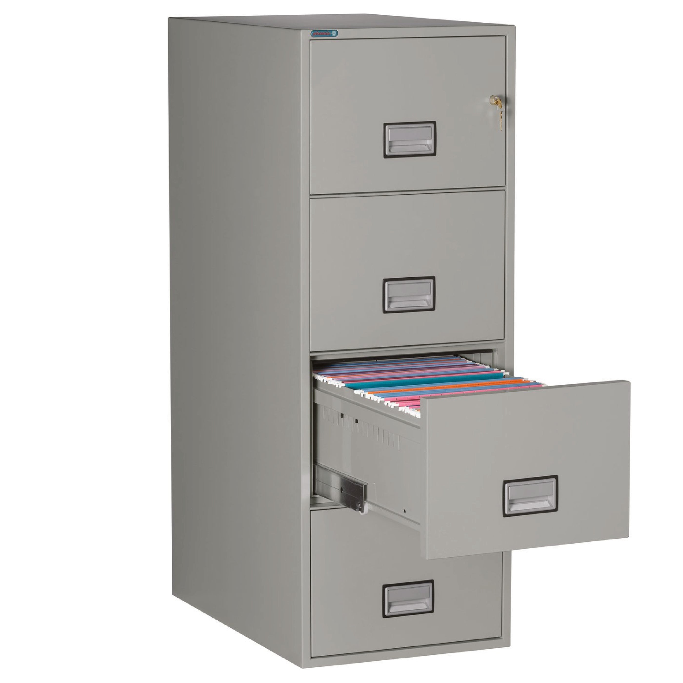 Phoenix Fire-Resistant 1-Hour Fire-Rated Vertical File Cabinet | Legal ...