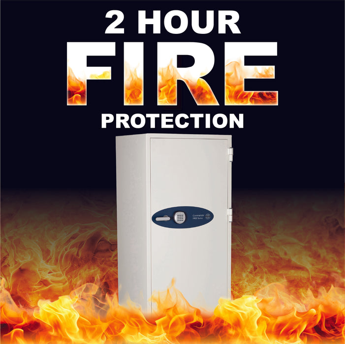 Phoenix 1902, 2 Hour Fireproof Safe with Digital Lock, Protection from Fire, Impact, and Water | 13.37 Cubic Feet