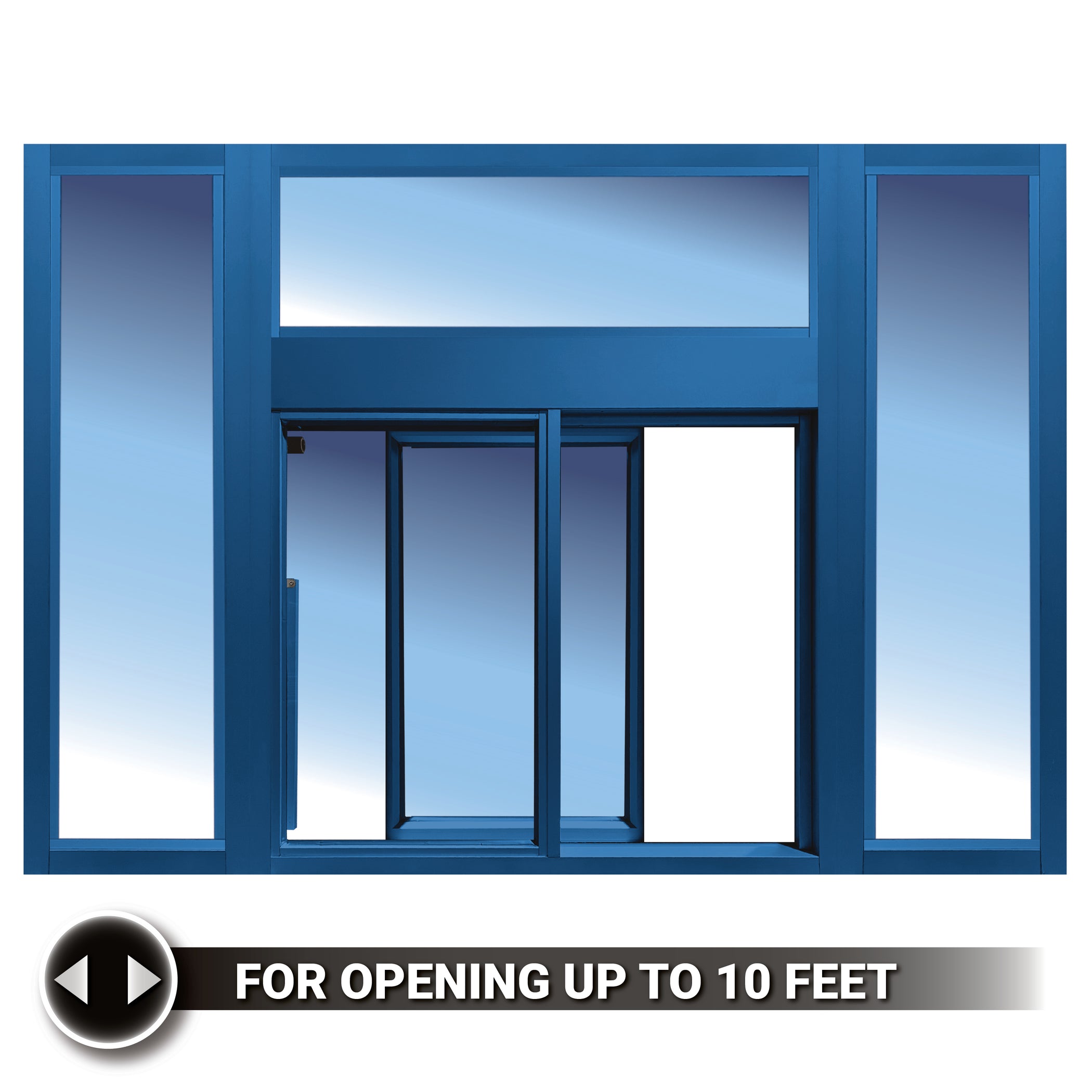 Edf Window Ready Access 275 Self Closing Drive-Thru Slider Window with Transom an ...