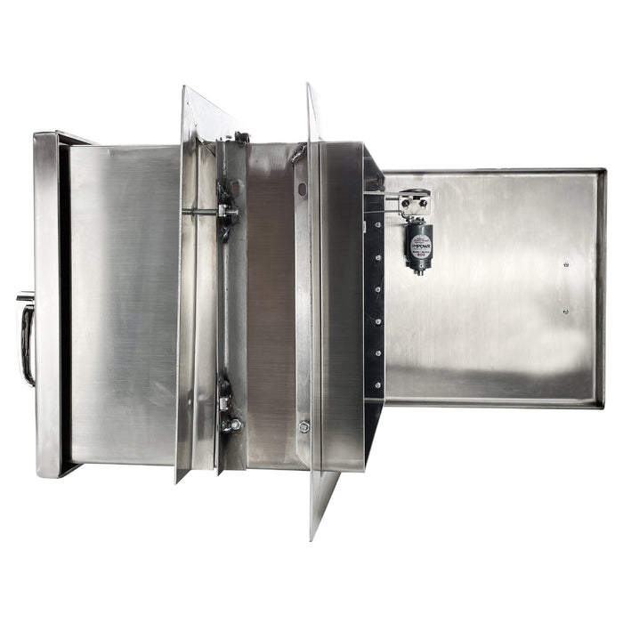Package Receiver Steel Bullet Resistant Level 3 Covenant Security Equipment National Bullet Proof Open Side View