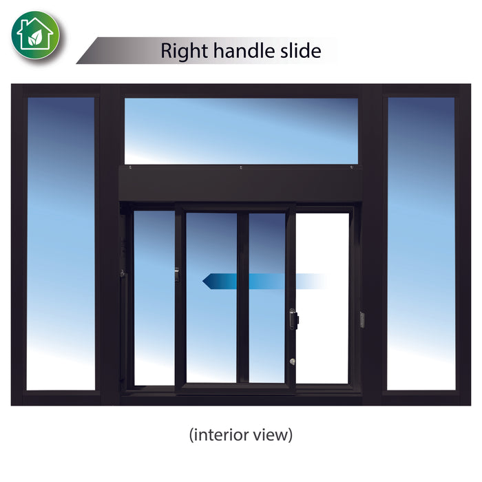 Ready Access 600 insulated window with transom and 2 sidelights drive thru covenant security equipment right handle bronze