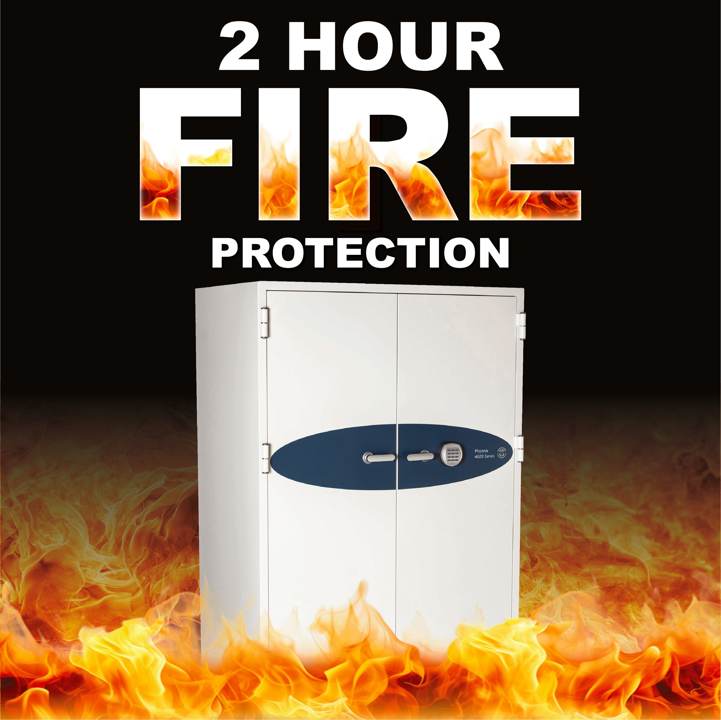 Phoenix 4623, Data Commander 2 Hour Digital Fireproof Data Safe for DL ...