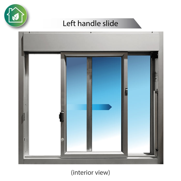 Ready Access 600 Single Panel Sliding Transaction Drive Thru Window 3/4" Insulated Glass Covenant Security Equipment Left Hand Clear Frame