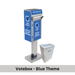 Extra-Small Ballot Drop Box (450) On Concrete - Vote Box - Blue vinyl