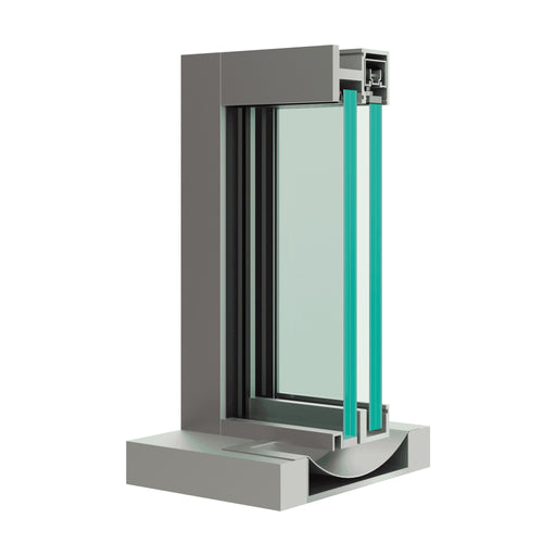 Bullet and Blast Resistant Aluminum Exterior Slide Window (BR 250 ESW)