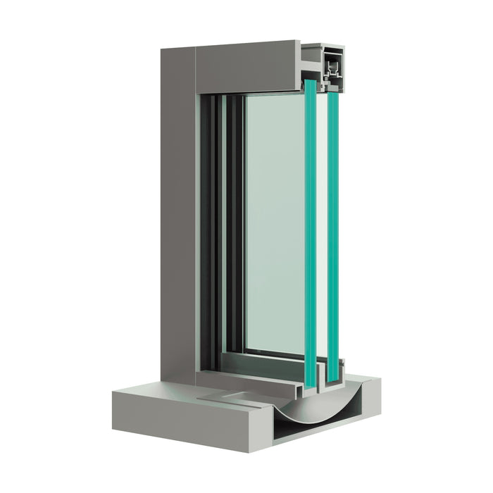 Bullet Resistant Aluminum Interior Slide Window