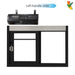 California SC-4030 432 sq in, dark bronze, left hand, with Quikserv air curtain (interior view)