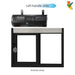 California SC-3030 dark bronze, left hand, with Quikserv air curtain (interior view)