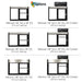 California drive-thru window options: 216 sq in, or 432 sq in with Quikserv air curtain
