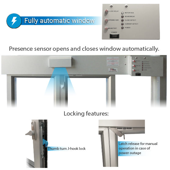 Automatic Electric Upgrade Package for Ready Access 131 Drive-Thru Slider Window