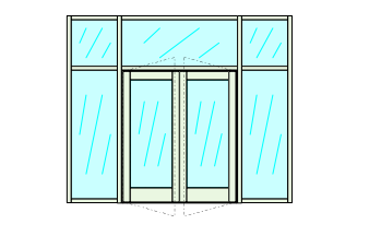 Custom D734 Storefront System