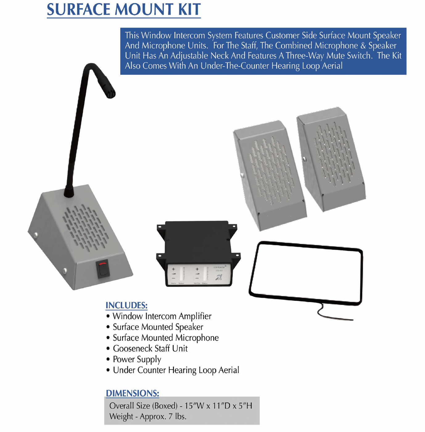 Surface Mounted Intercom System STS-K002 — Covenant Security Equipment