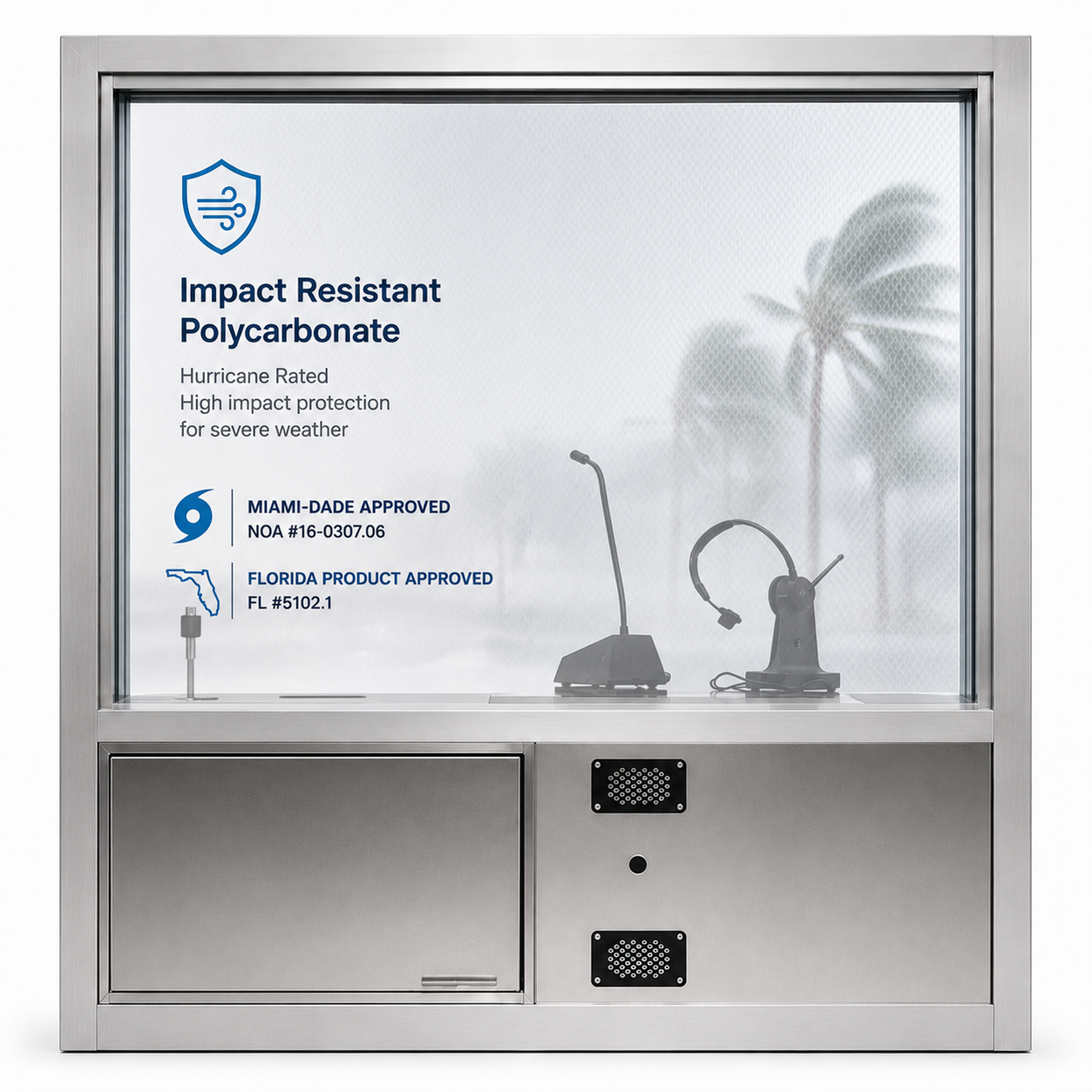 Ready Access 603 Transaction Window with Integrated Drawer and Interco ...