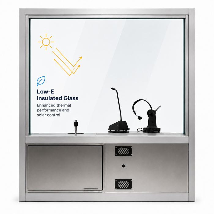Ready Access 603 Transaction Window with Integrated Drawer and Intercom - 47-1/2" W x 58-1/2" H