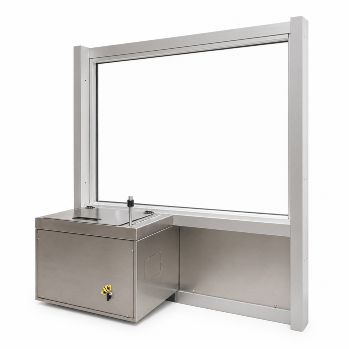 Ready Access 603 Transaction Window with Integrated Drawer and Intercom - 47-1/2" W x 58-1/2" H