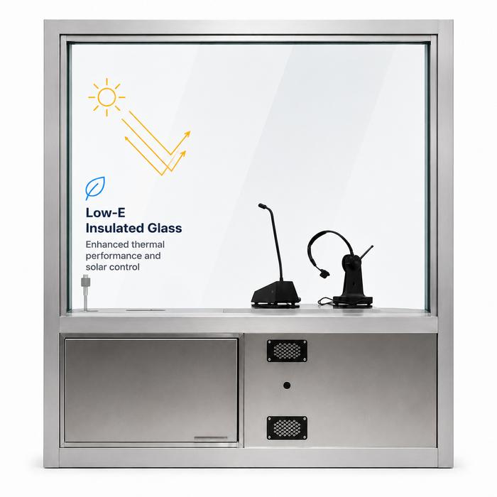 Ready Access 603 Transaction Window with Integrated Drawer and Intercom - 47-1/2" W x 50-3/4" H