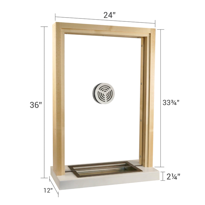 Wooden bullet resistant ticket window size dimensions