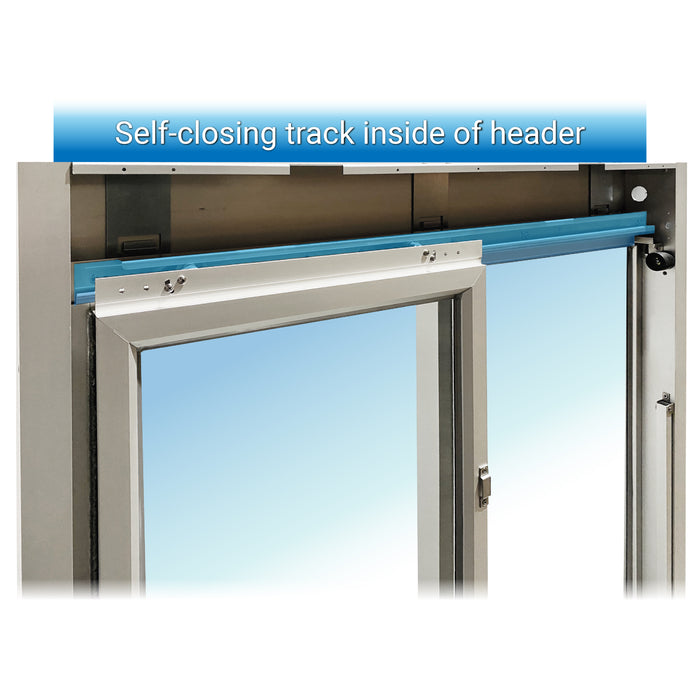 Ready Access 275 Self Closing Drive-Thru Slider Window with Transom