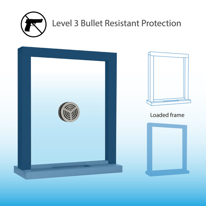 Quikserv Ticket Window TI-2436 9329-CX, 9339-CX,9340-CX, 9320-CX, 9321-CX, 9323-CX Covenant Security Equipment bullet resistant