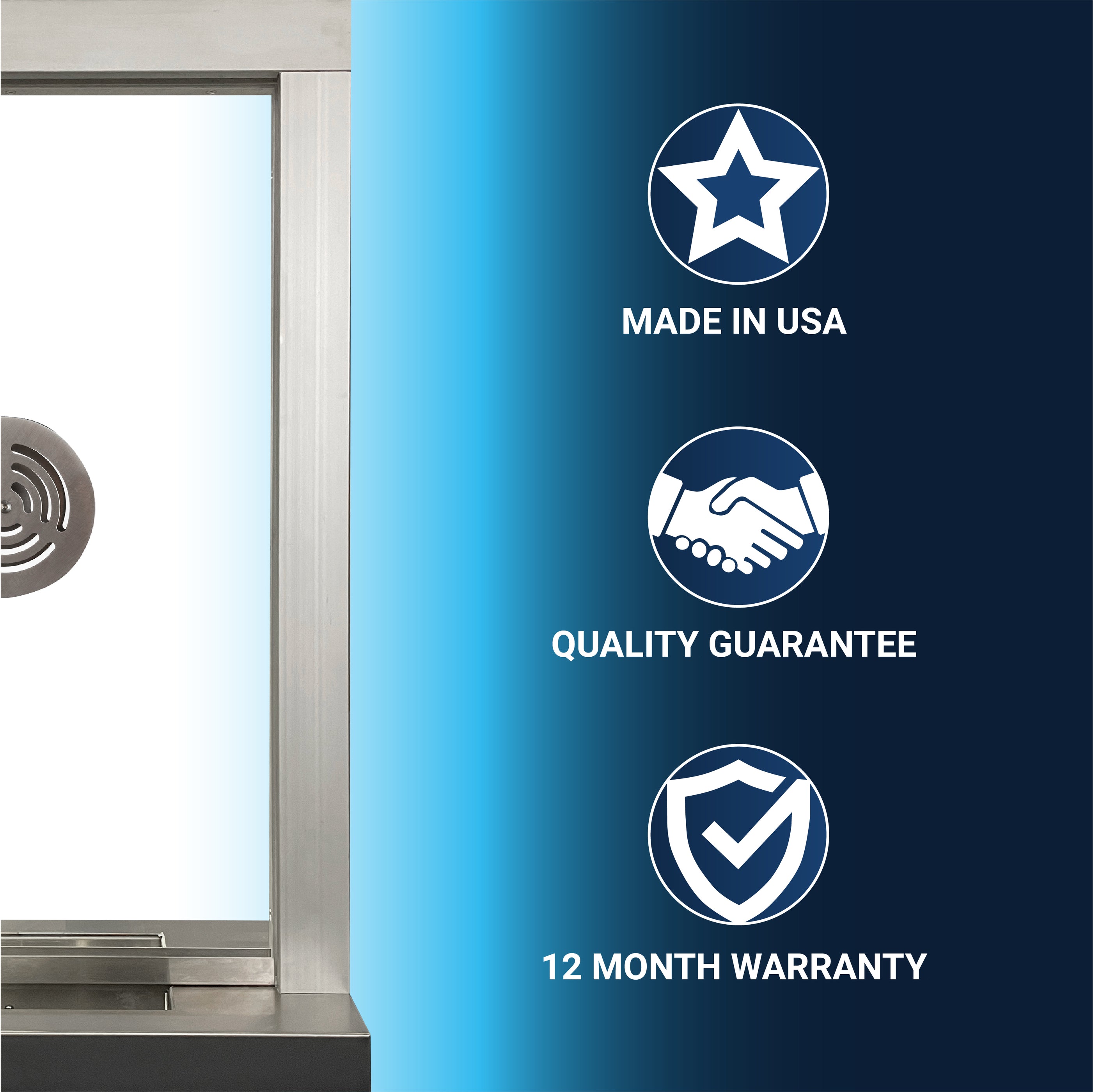 Quikserv TW-9329-CX Ticket Window | Bullet Resistant | Deal Tray ...