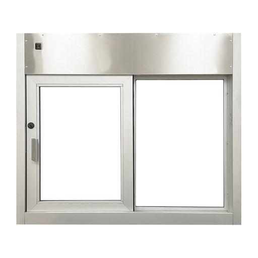 Quikserv 9613-BL, 9614-BR, 9615-CL, 9616-CR automatic electric drive thru slider window Covenant Security Equipment
