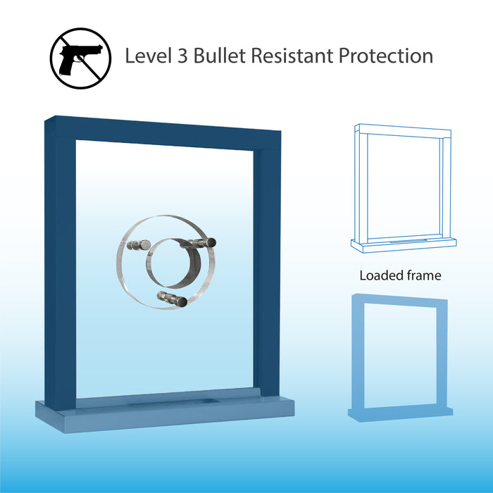 Quikserv ticket window clear acrylic speak thru covenant security equipment