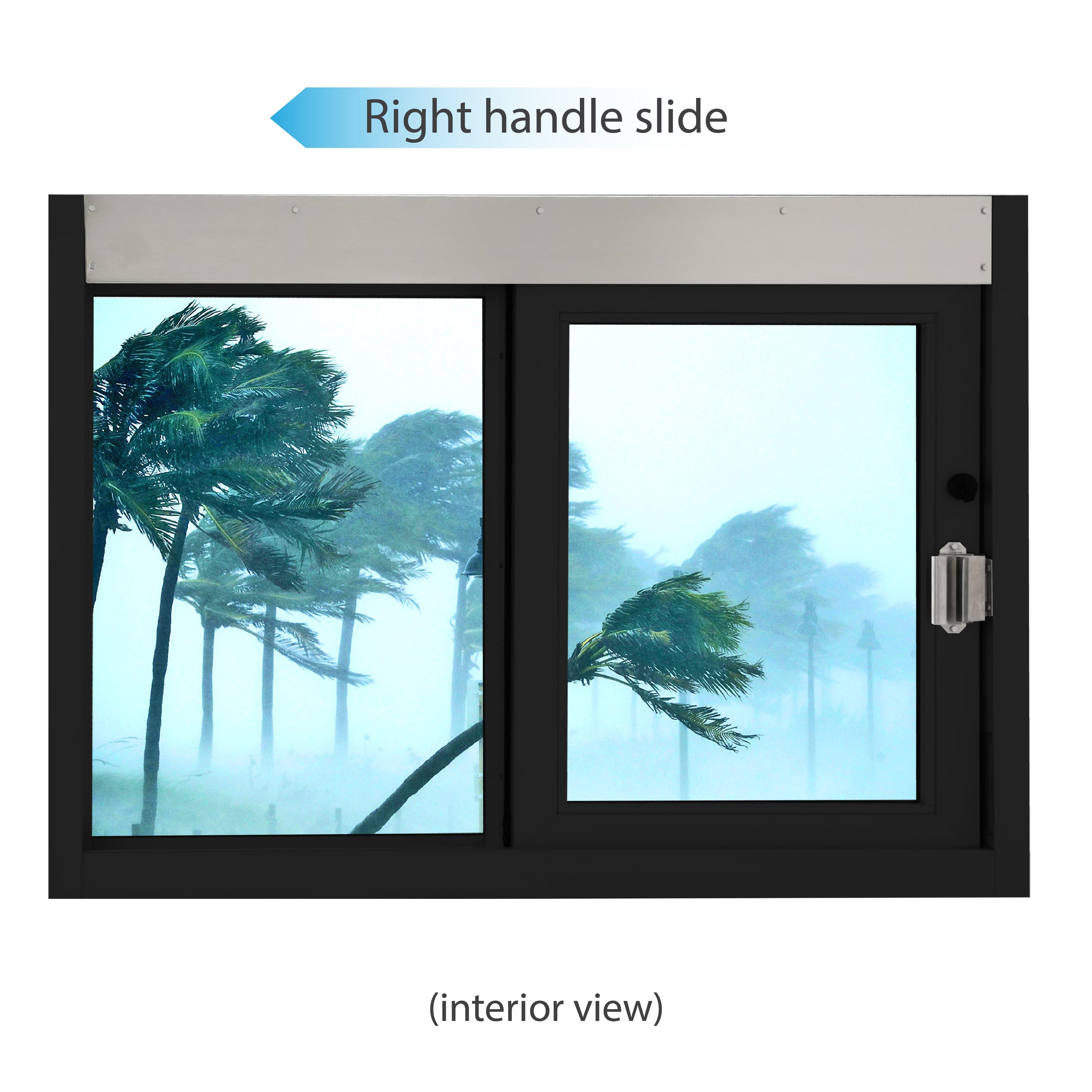 Hurricane Impact Rated Self Closing Drive-Thru Slider Window | CSE-QS ...